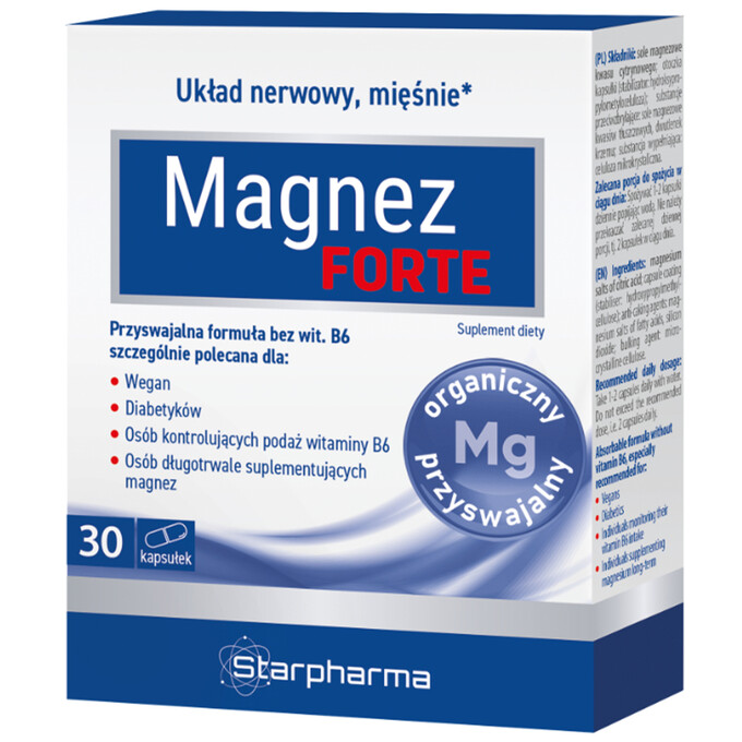 MAGNEZ FORTE Cytrynian 30 kaps