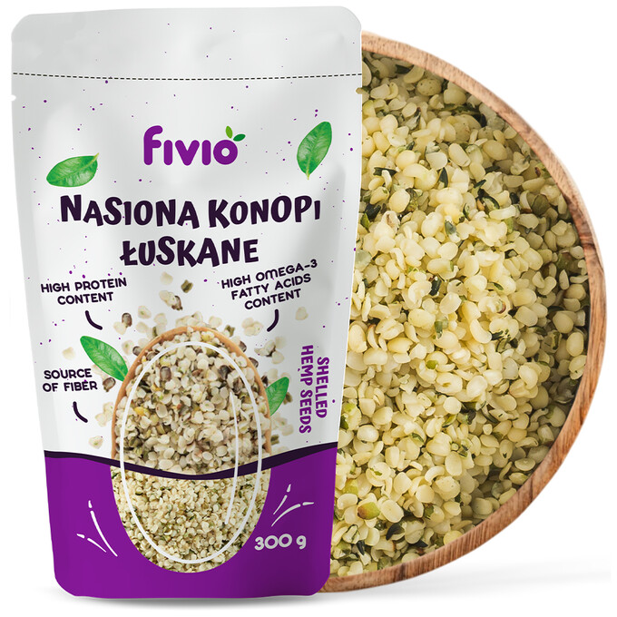 Nasiona konopne łuskane 300g