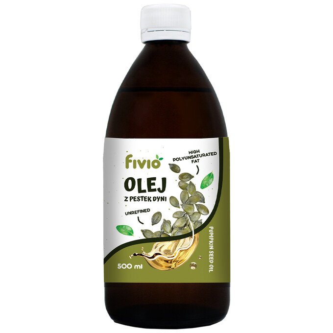 Olej z pestek dyni zimnotłoczony 500ml