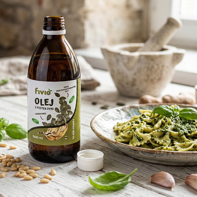 Olej z pestek dyni zimnotłoczony 500ml