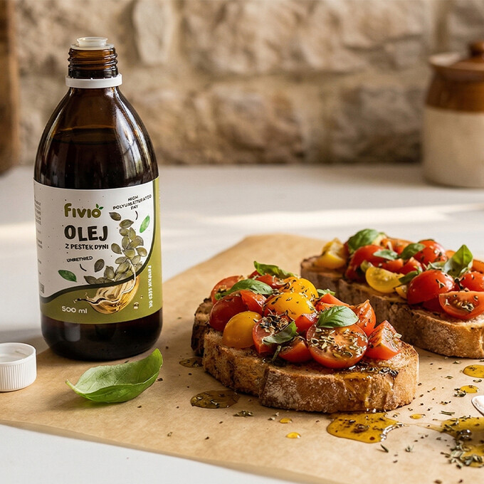 Olej z pestek dyni zimnotłoczony 500ml