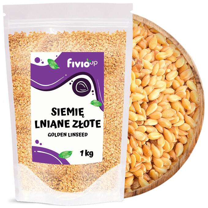 Siemię lniane złote ziarno 1 kg fivio Up