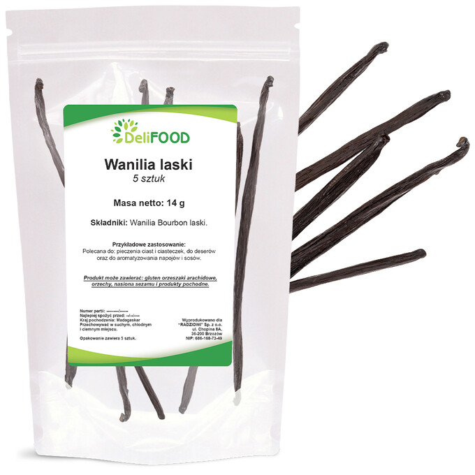 Wanilia laski 5 szt