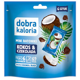 Mini batoniki kokos &amp; czekolada bez dodatku cukru 102 g