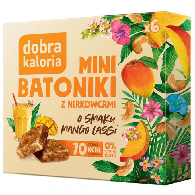 Mini batoniki o smaku mango lassi bez dodatku cukru 102g