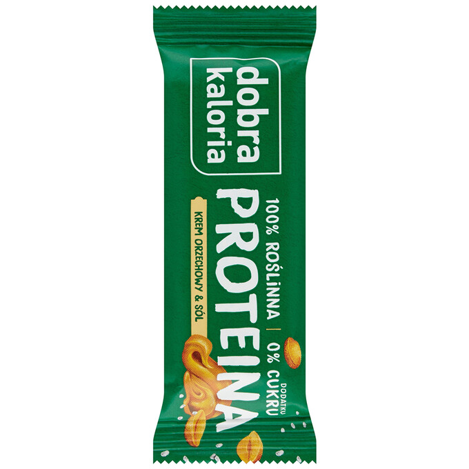 Baton proteinowy Krem orzechowy &amp; Sól bez dodatku cukru 45 g
