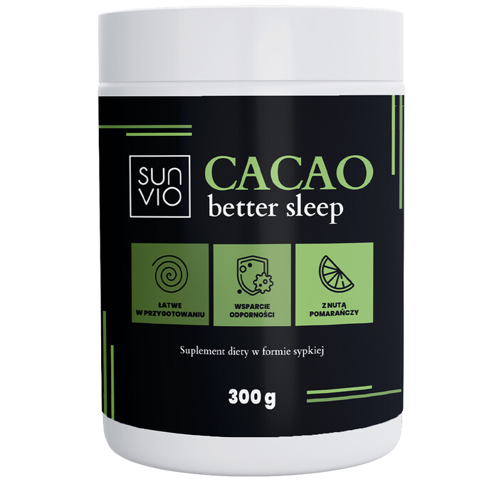 Cacao better sleep - napój funkcjonalny w proszku SunVio 300g