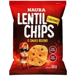 Chipsy z czerwonej soczewicy o smaku bekonu 50g