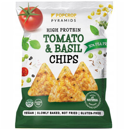 CHRUPKI PIRAMIDKI PROTEINOWE O SMAKU POMIDORA Z BAZYLIĄ 60g