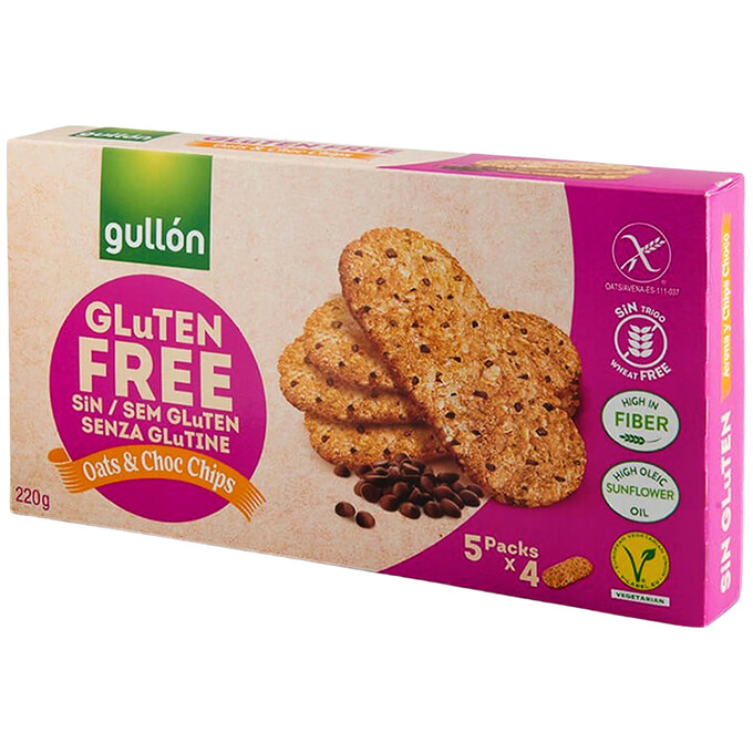 Ciasteczka bezglutenowe z kawałkami czekolady 220 g