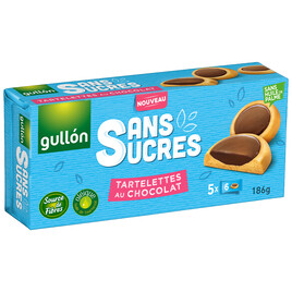 Ciasteczka oblane czekoladą bez dodatku cukru 186 g