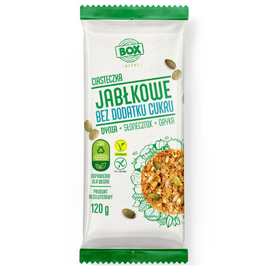 Ciasteczka jabłkowe dynia + słonecznik + gryka bezgl 120g