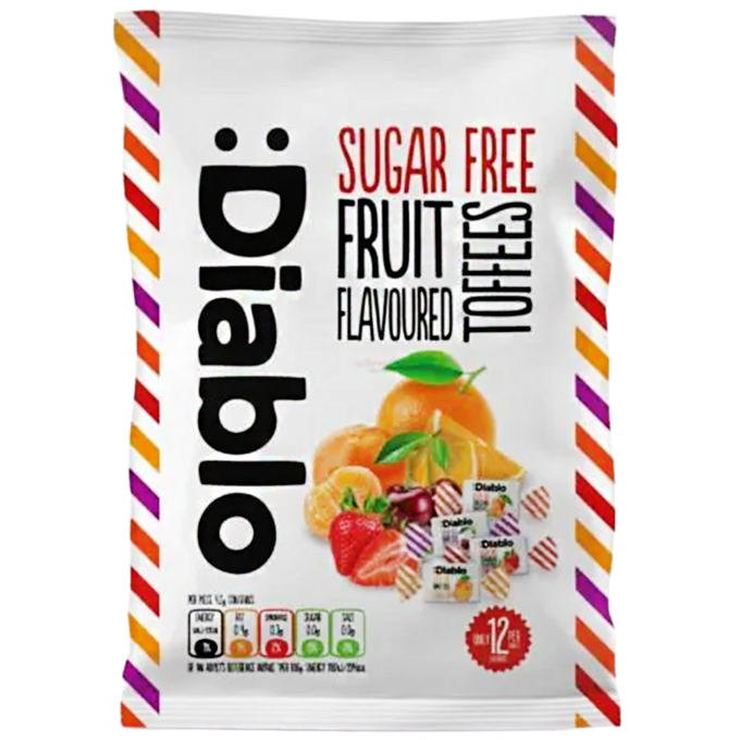 Cukierki ciągutki owocowe bez cukru 75g