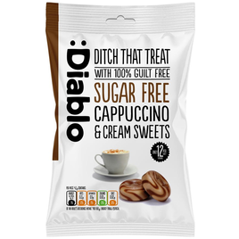 Cukierki śmietankowe o smaku cappuccino bez cukru 75g