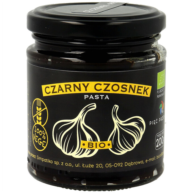 Czarny czosnek BIO pasta 200g