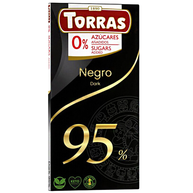 Czekolada gorzka 95% kakao bez dodatku cukru 75 g