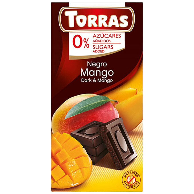 Czekolada gorzka z mango bez dodatku cukru 75g