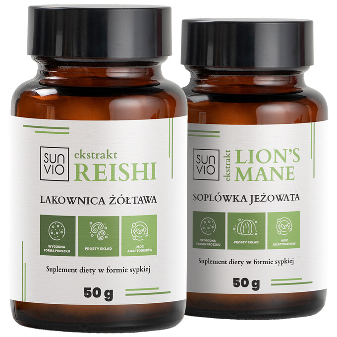 Ekstrakt z soplówki 50g + Ekstrakt z Reishi 50g