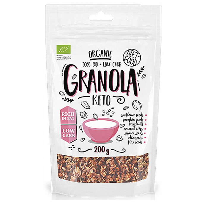 Granola Keto BIO bez dodatku cukru 200 G