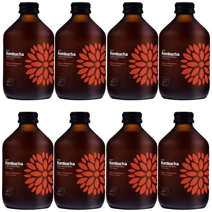 Kombucha BIO Malina+Rozmaryn 330ml 8 szt