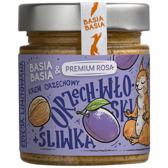 Krem z orzechów włoskich ze śliwką 195g