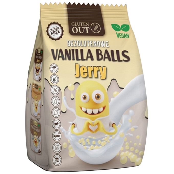 Kulki kukurydziane o smaku waniliowym bezglutenowe 375g