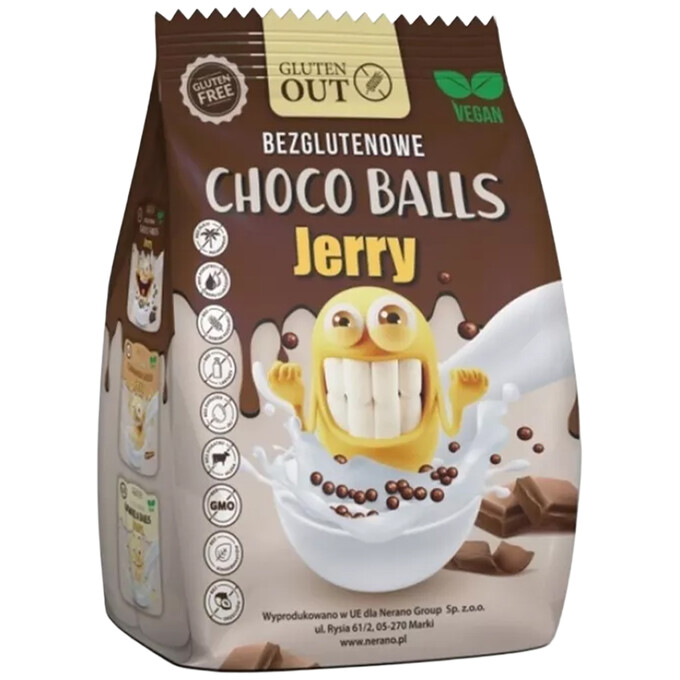 Kulki zbożowe kakaowe bezglutenowe 375g