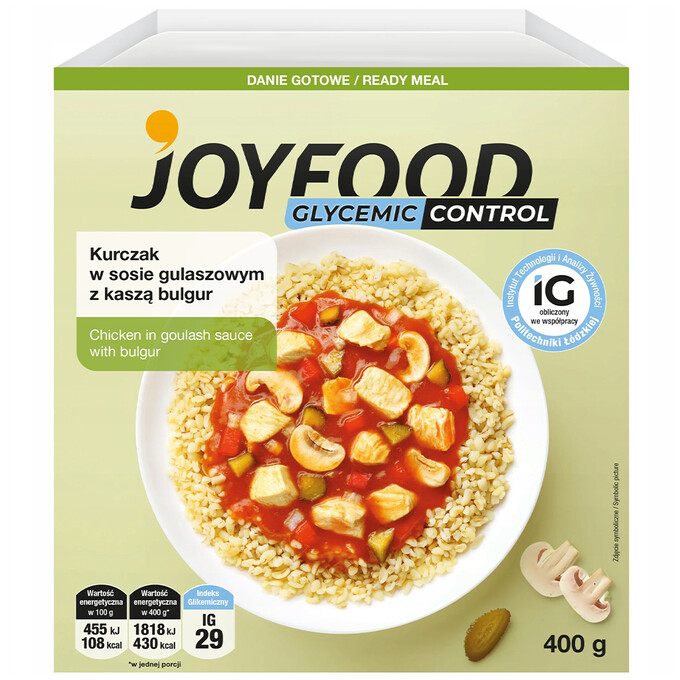 Kurczak w sosie gulaszowym z kaszą bulgur 400g