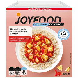 Kurczak w sosie słodko- kwaśnym z ryżem 400g