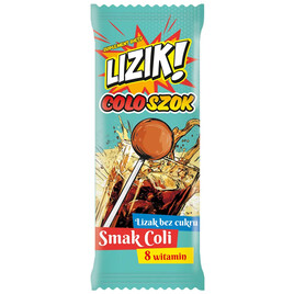 LIZIK! COLOSZOK Lizak Bez Cukru o Smaku Coca-Coli 30szt