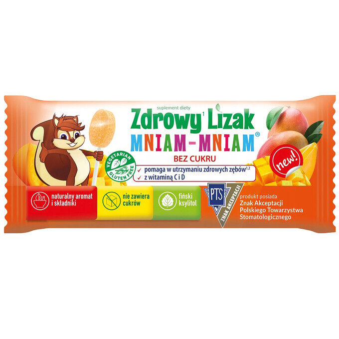 Lizak o smaku mango - 1 szt
