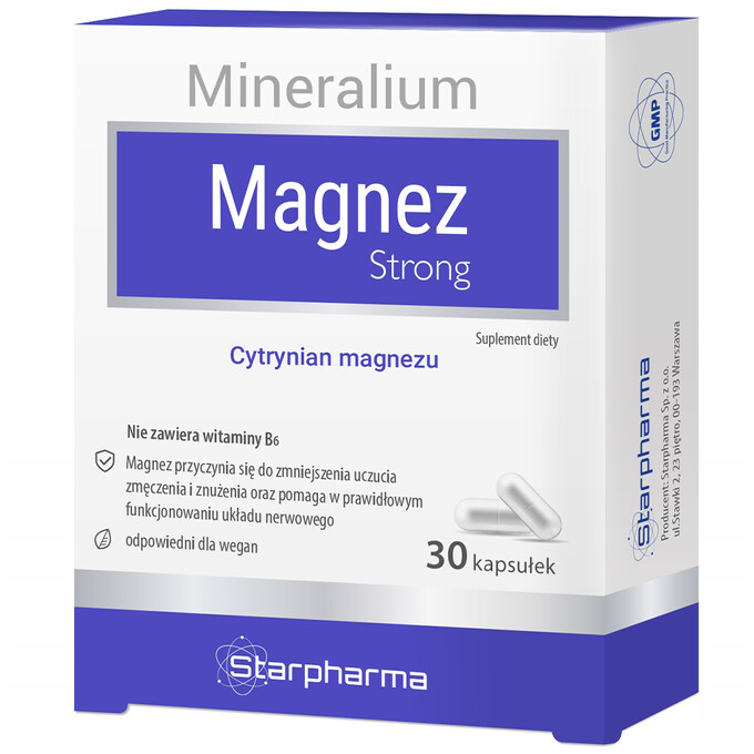 MAGNEZ FORTE Cytrynian 30 kaps