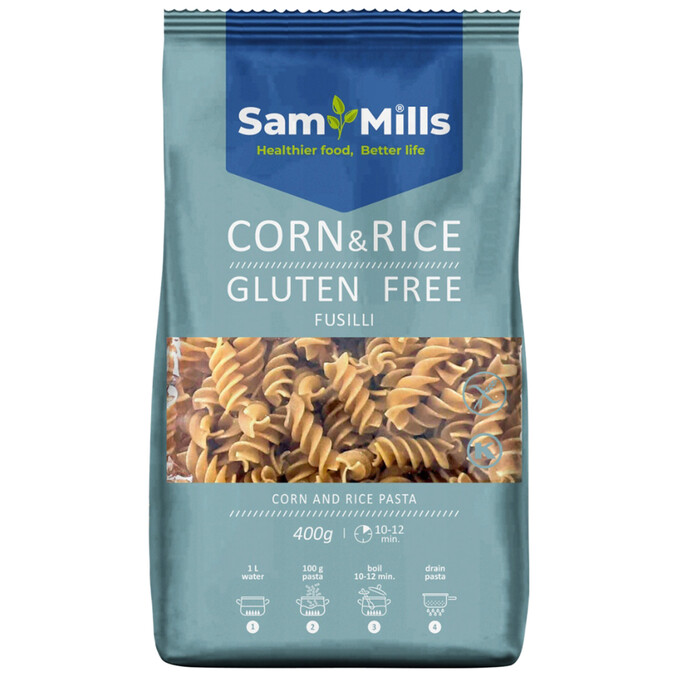 Makaron kukurydziano-ryżowy świderki bezglutenowy 400g