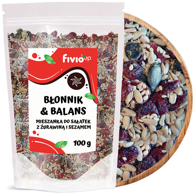 Mieszanka do sałatek z żurawiną i sezamem Błonnik&amp;Balans 100g