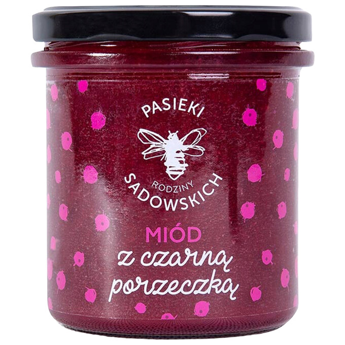 Miód z czarną porzeczką 430g