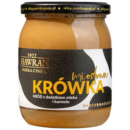 Miodowa krówka - miód z mlekiem i karmelem 630g