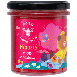 Miodziś miód z maliną 430g
