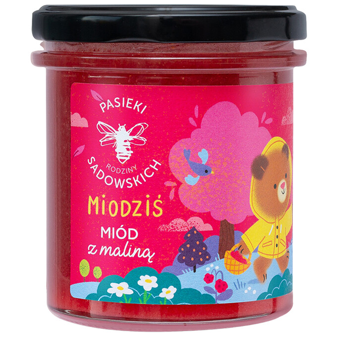 Miodziś miód z maliną 430g