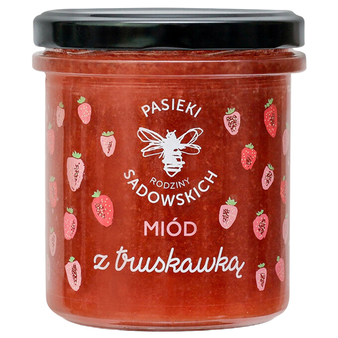Miód z truskawką 430g