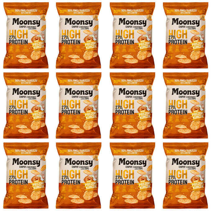 Moonsy soczewicowe pieczony kurczak  60 g 12 szt