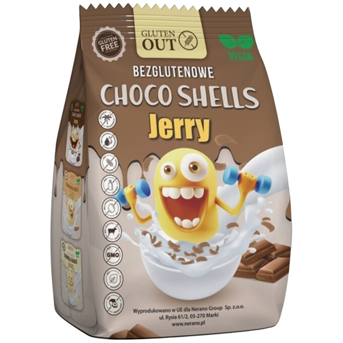 Muszelki zbożowe kakaowe bezglutenowe 375g