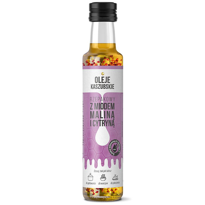 Olej rzepakowy z miodem, maliną i cytryną  250ml