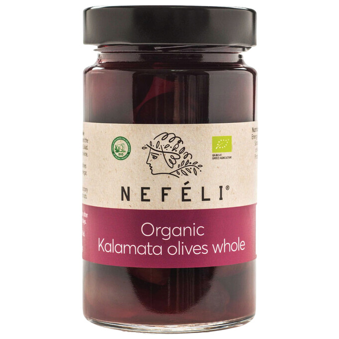 Oliwki czarne Kalamata z pestką w zalewie bio 300 g (170 g)