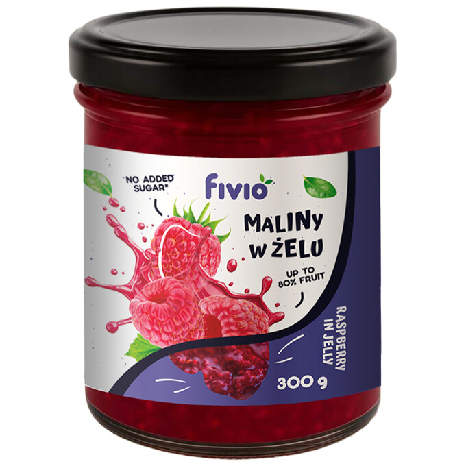 Owoce w żelu - malina 300g