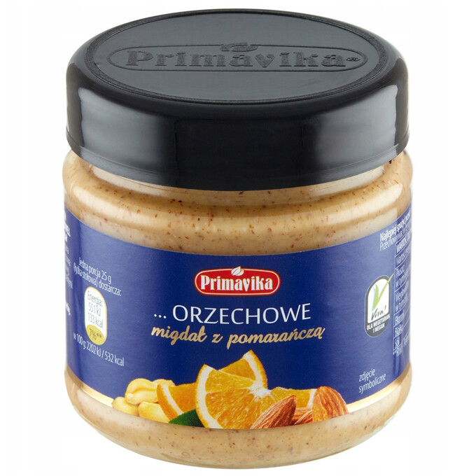 Pasta migdał z pomarańczą 185g