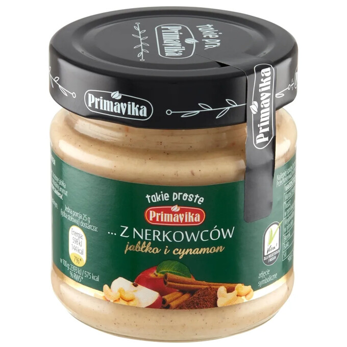 Pasta z nerkowców jabłko i cynamon 185g