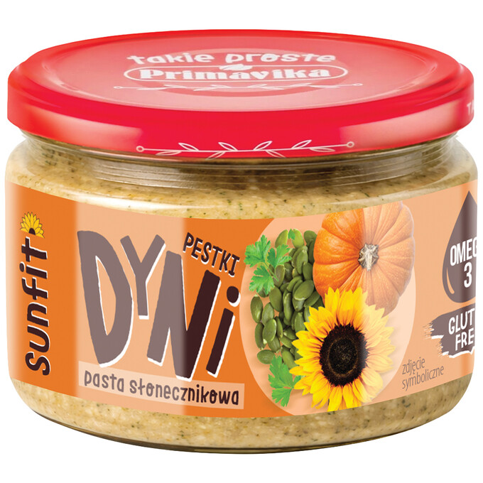 Pasta słonecznikowa z pestkami dyni 180g