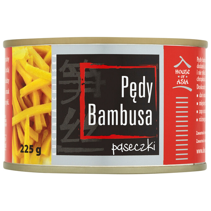 Pędy bambusa paseczki 225g
