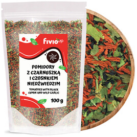 Pomidory z czarnuszką i czosnkiem niedźwiedzim 100g