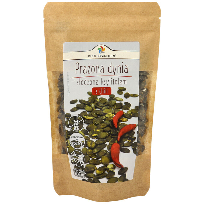 Prażona dynia słodzona ksylitolem z chili 100 g